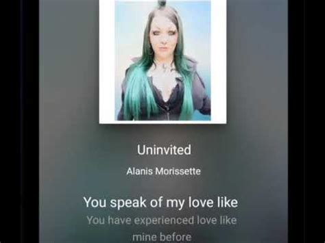 uninvited lyrics